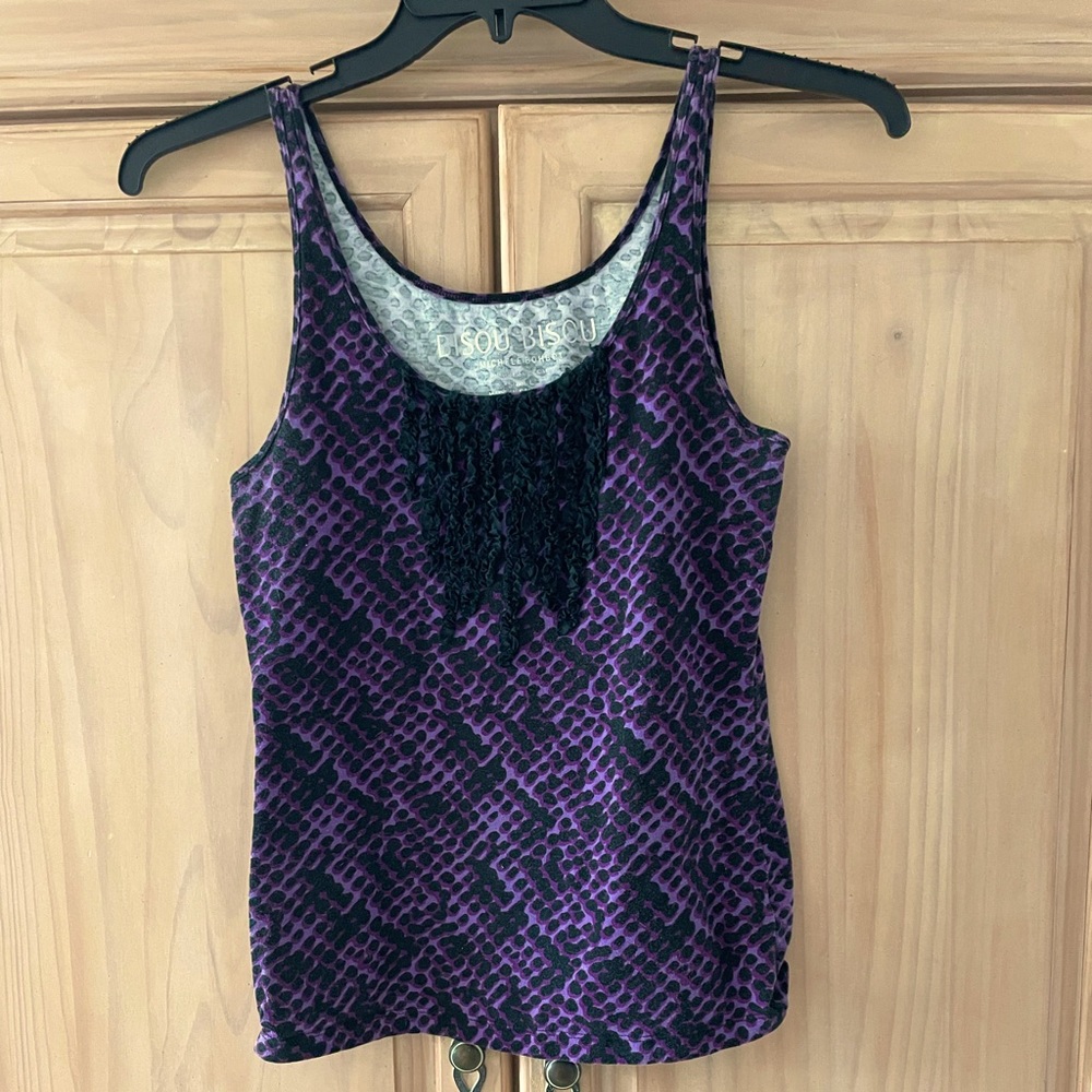 Purple/Black Tank top